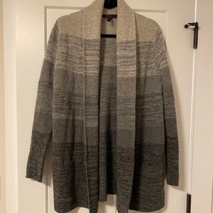 BCBGMAXAZRIA Grey Cashmere Ginata Ombre Cardigan